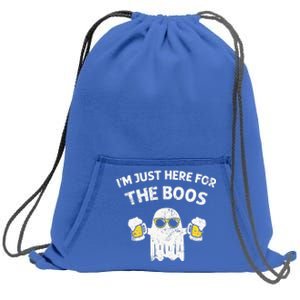 Halloween Im Just Here For Boos Halloween Beer Lovers Sweatshirt Cinch Pack Bag