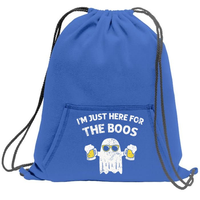 Halloween Im Just Here For Boos Halloween Beer Lovers Sweatshirt Cinch Pack Bag