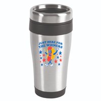 Hotdog IM Just Here For The Wieners 16oz Travel Tumbler