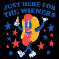 Hotdog IM Just Here For The Wieners 16oz Travel Tumbler
