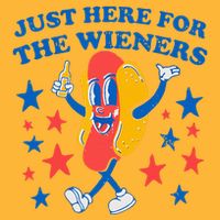Hotdog IM Just Here For The Wieners Pom Pom 12in Knit Beanie