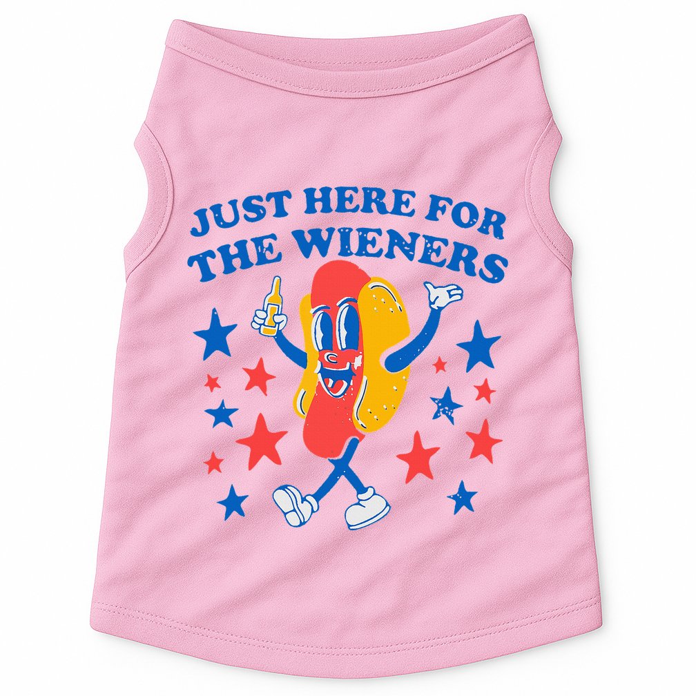 Hotdog IM Just Here For The Wieners Doggie Tank