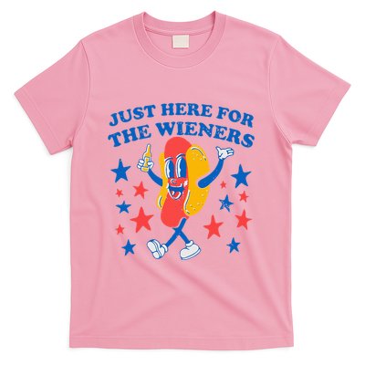 Hotdog IM Just Here For The Wieners T-Shirt