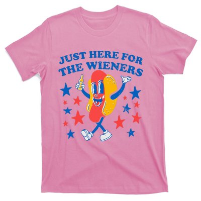 Hotdog IM Just Here For The Wieners T-Shirt