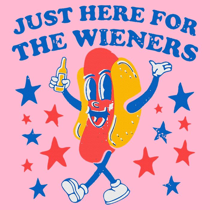 Hotdog IM Just Here For The Wieners Toddler T-Shirt