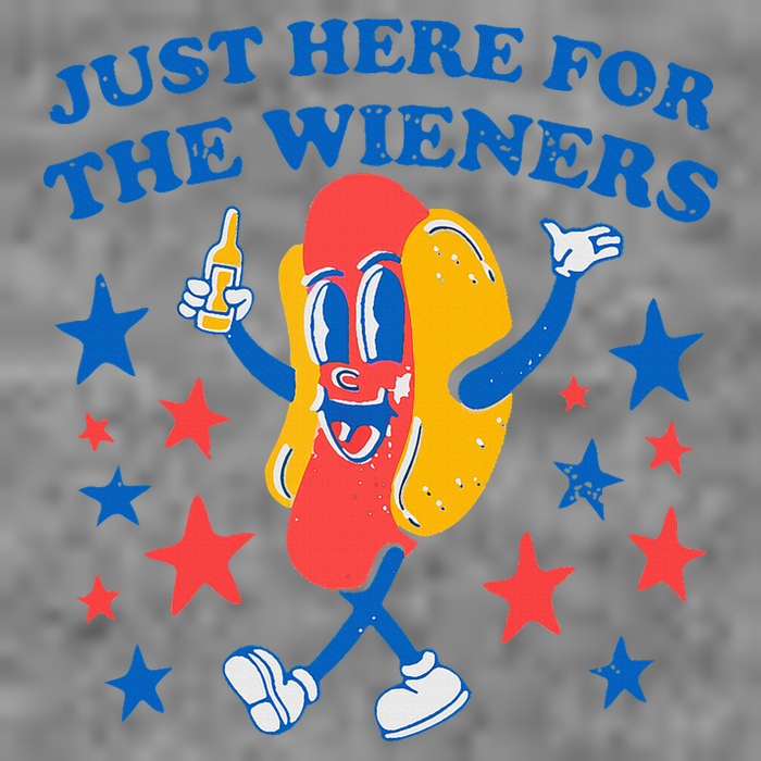Hotdog IM Just Here For The Wieners Toddler Sweatshirt