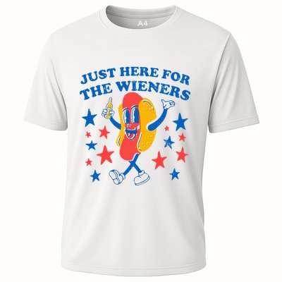 Hotdog IM Just Here For The Wieners Performance Shirt
