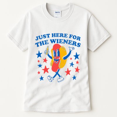 Hotdog IM Just Here For The Wieners Tall T-Shirt