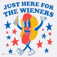 Hotdog IM Just Here For The Wieners Mug