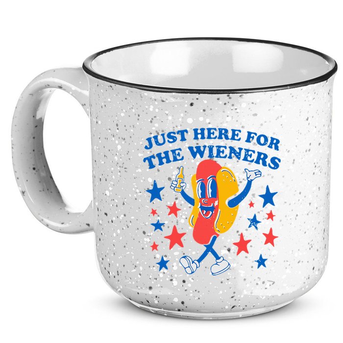 Hotdog IM Just Here For The Wieners 15oz Campfire Ceramic Mug