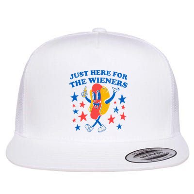Hotdog IM Just Here For The Wieners Flatbill Hat
