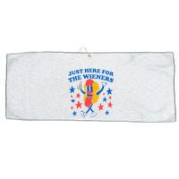 Hotdog IM Just Here For The Wieners Large Microfiber Waffle Golf Towel