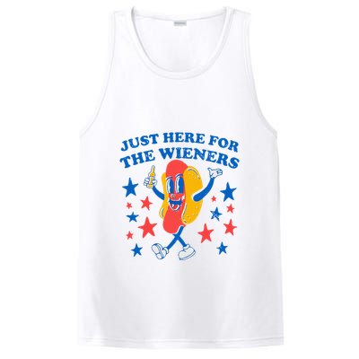 Hotdog IM Just Here For The Wieners PosiCharge Competitor Tank
