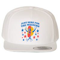 Hotdog IM Just Here For The Wieners Wool Snapback Cap