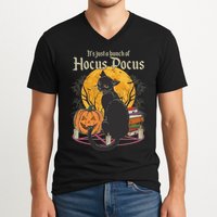 Halloween It's Just A Bunch Of Hocus Pocus V-Neck T-Shirt