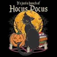 Halloween It's Just A Bunch Of Hocus Pocus 7-Panel Snapback Hat