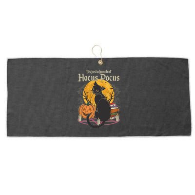 Halloween It's Just A Bunch Of Hocus Pocus Large Microfiber Waffle Golf Towel