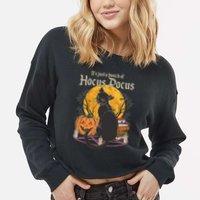 Halloween It's Just A Bunch Of Hocus Pocus Cropped Pullover Crew