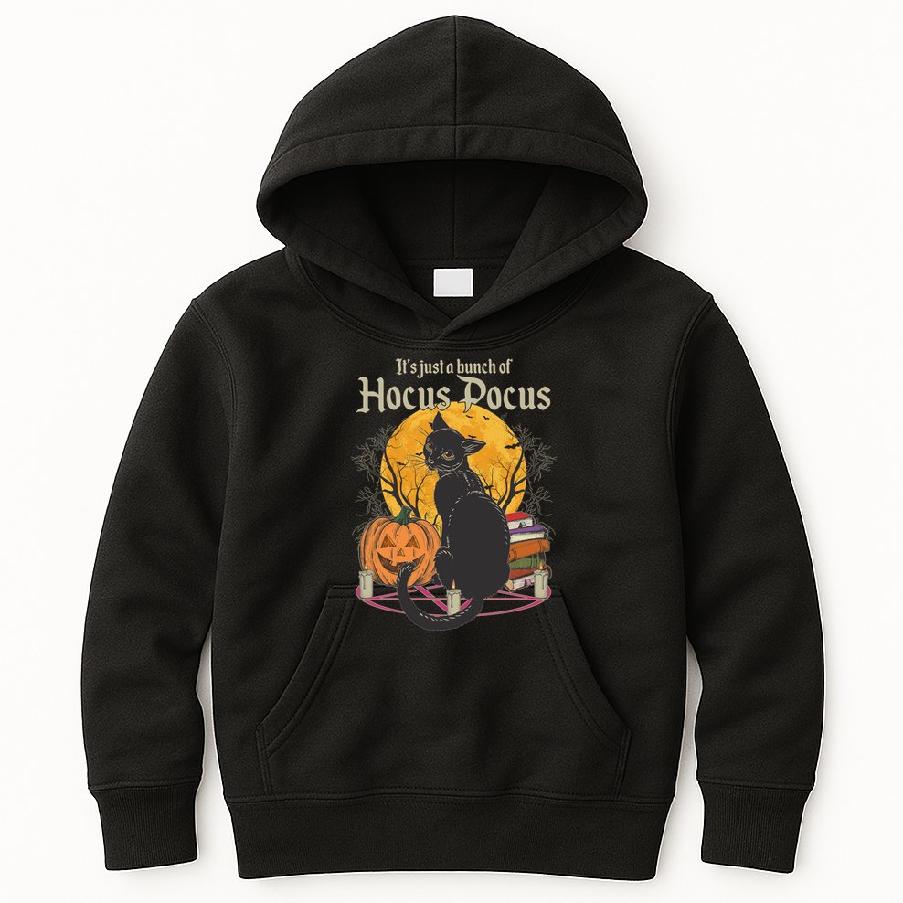 Halloween It's Just A Bunch Of Hocus Pocus Kids Hoodie