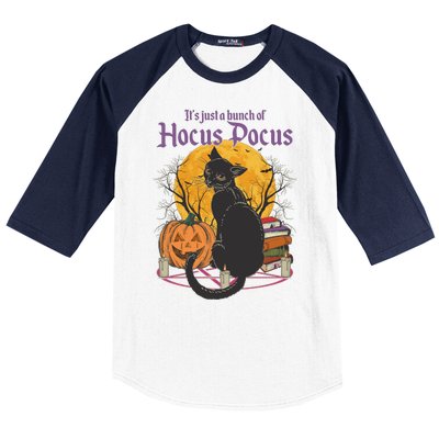 Halloween It's Just A Bunch Of Hocus Pocus Baseball Sleeve Shirt