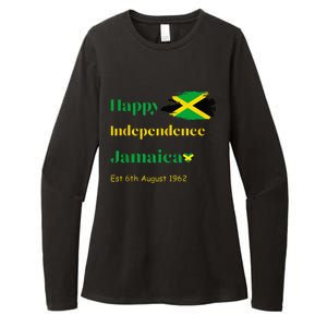 Happy Independence Jamaica Day Jamaican Flag 1962 Womens CVC Long Sleeve Shirt