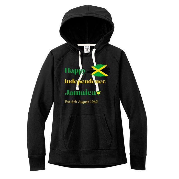 Happy Independence Jamaica Day Jamaican Flag 1962 Women's Fleece Hoodie