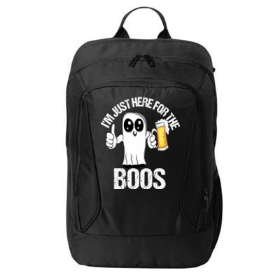 Halloween Im Just Here For The Boos Beer Ing Cool Gift City Backpack