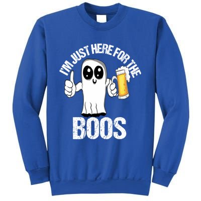 Halloween Im Just Here For The Boos Beer Ing Cool Gift Sweatshirt