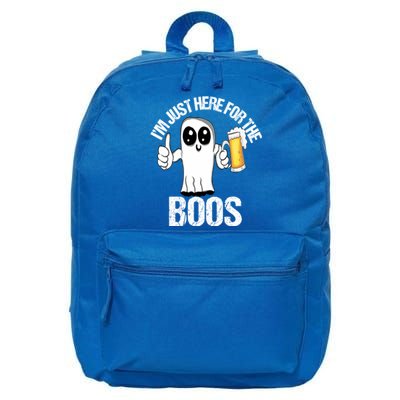 Halloween Im Just Here For The Boos Beer Ing Cool Gift 16 in Basic Backpack