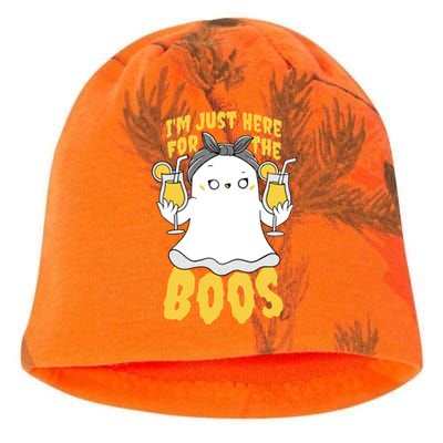 Halloween Im Just Here For The Boos Funny Cool Gift Kati - Camo Knit Beanie