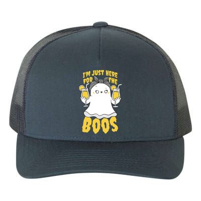 Halloween Im Just Here For The Boos Funny Cool Gift Yupoong Adult 5-Panel Trucker Hat