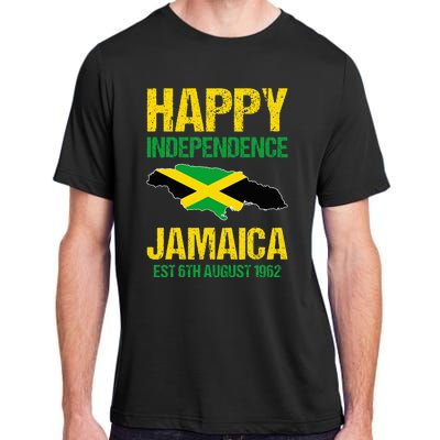 Happy Independence Jamaica Est 6th August 1962 Jamaican Adult ChromaSoft Performance T-Shirt