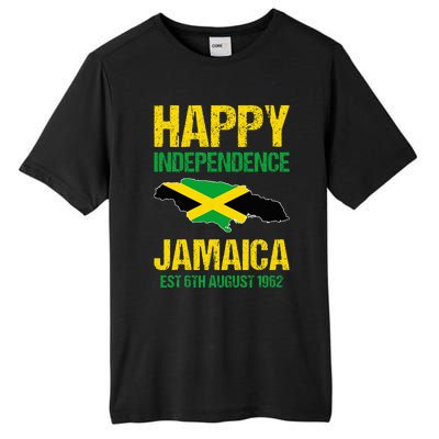 Happy Independence Jamaica Est 6th August 1962 Jamaican Tall Fusion ChromaSoft Performance T-Shirt