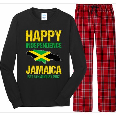 Happy Independence Jamaica Est 6th August 1962 Jamaican Long Sleeve Pajama Set