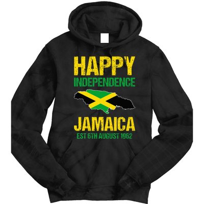 Happy Independence Jamaica Est 6th August 1962 Jamaican Tie Dye Hoodie