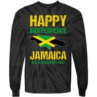 Happy Independence Jamaica Est 6th August 1962 Jamaican Tie-Dye Long Sleeve Shirt