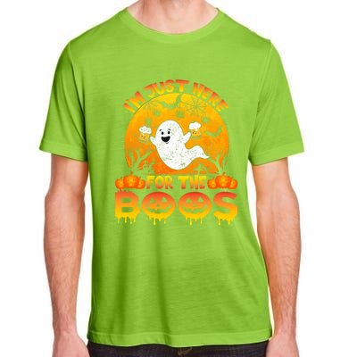 Halloween IM Just Here For The Boos Funny Ghost Costume Adult ChromaSoft Performance T-Shirt