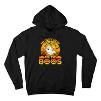 Halloween IM Just Here For The Boos Funny Ghost Costume Hoodie