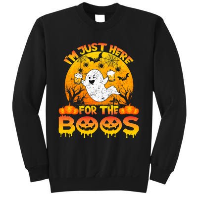 Halloween IM Just Here For The Boos Funny Ghost Costume Sweatshirt