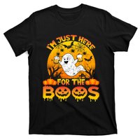 Halloween IM Just Here For The Boos Funny Ghost Costume T-Shirt