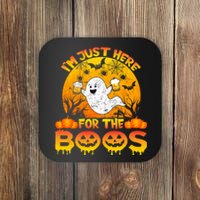 Halloween IM Just Here For The Boos Funny Ghost Costume Coaster