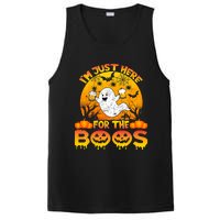 Halloween IM Just Here For The Boos Funny Ghost Costume PosiCharge Competitor Tank