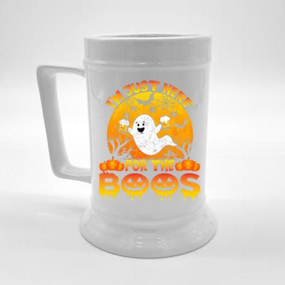 Halloween IM Just Here For The Boos Funny Ghost Costume Beer Stein