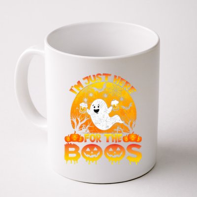 Halloween IM Just Here For The Boos Funny Ghost Costume Coffee Mug