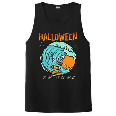 Halloween In June Funny Summer Vacation Beach Family Trip Gift PosiCharge Competitor Tank