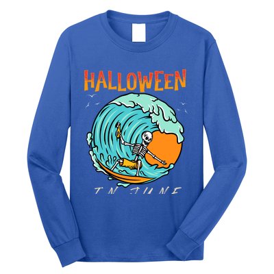 Halloween In June Funny Summer Vacation Beach Family Trip Gift Long Sleeve Shirt