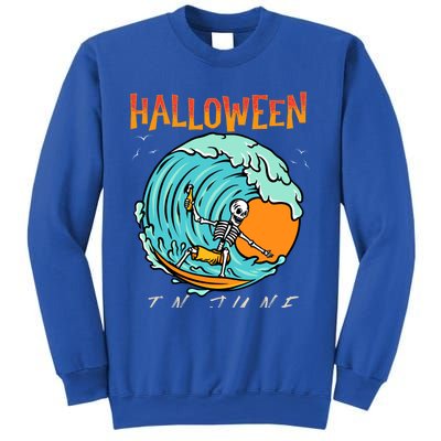 Halloween In June Funny Summer Vacation Beach Family Trip Gift Sweatshirt