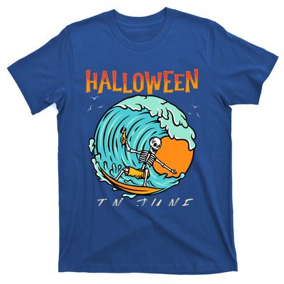 Halloween In June Funny Summer Vacation Beach Family Trip Gift T-Shirt