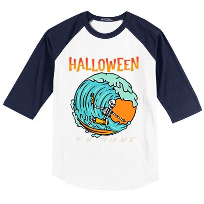 Halloween In June Funny Summer Vacation Beach Family Trip Gift Baseball Sleeve Shirt