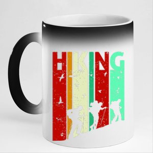 Hiking 11oz Black Color Changing Mug